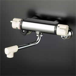 KVK 水栓金具【KM800W】サーモスタット式混合栓 寒冷地用〔HB〕