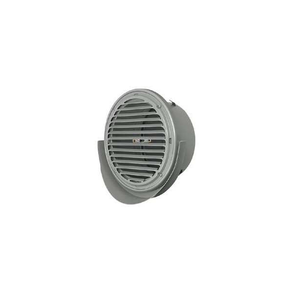 メルコエアテック 換気扇部材【AT-200UGSJK4】薄形ベントキャップ(ワイド水切タイプ) 外壁用(ステンレス製) 適用パイプφ200 横ギャラリ 防火ダンパー付 〔HF〕