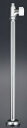 ###KVK 水栓金具【K1001-45P2】鋳物タイプ コンパクト ストレート止水栓 給水管450mm 受注生産〔GA〕