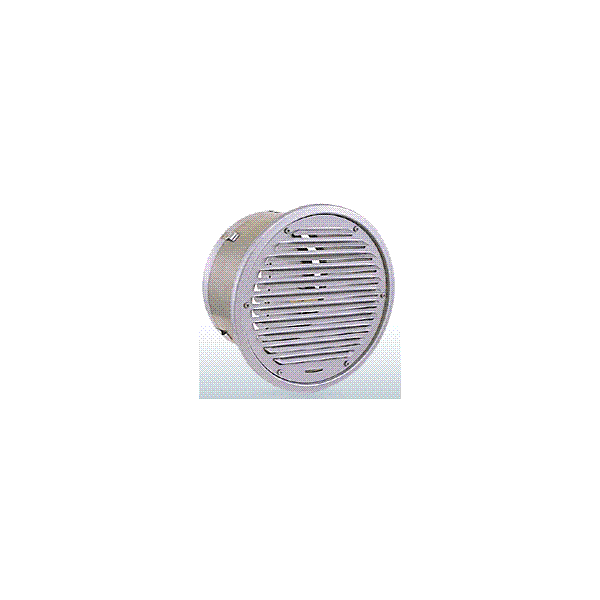 西邦工業【CXD150SC】ガラリ型・防火ダンパー付外壁用ステンレス製換気口・フラットグリル〔HF〕