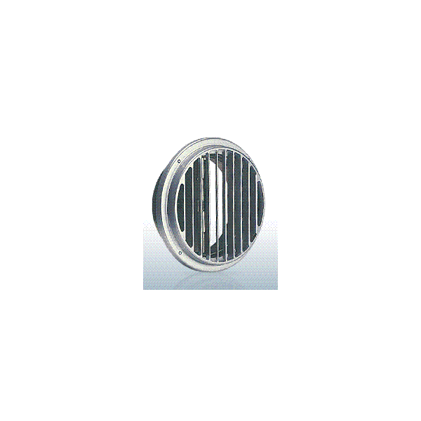 西邦工業【STD100G】薄型・縦ガラリ・防火ダンパー付外壁用アルミ製換気口・ベントキャップ〔HF〕