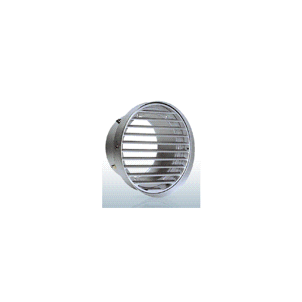 西邦工業【SV150T】内向ガラリ型・低圧損・水切り付外壁用アルミ製換気口・フラットグリル〔HF〕