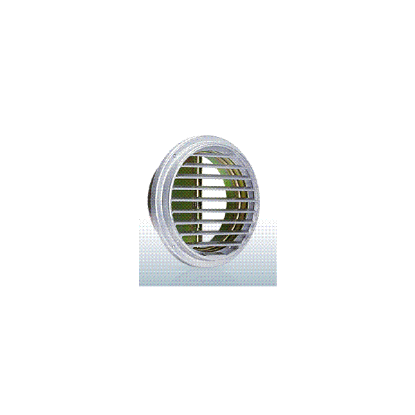 西邦工業【SVD125G】薄型・防火ダンパー付外壁用アルミ製換気口・ベントキャップ〔HF〕