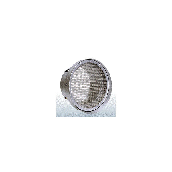 西邦工業【SN100TBL】金網型10メッシュ　水切り付　低圧損外壁用アルミ換気口　フラットグリル〔HF〕