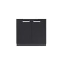 ####♪ノーリツ 収納庫【NLA6030】ブラック システムキッチン用両開扉収納庫