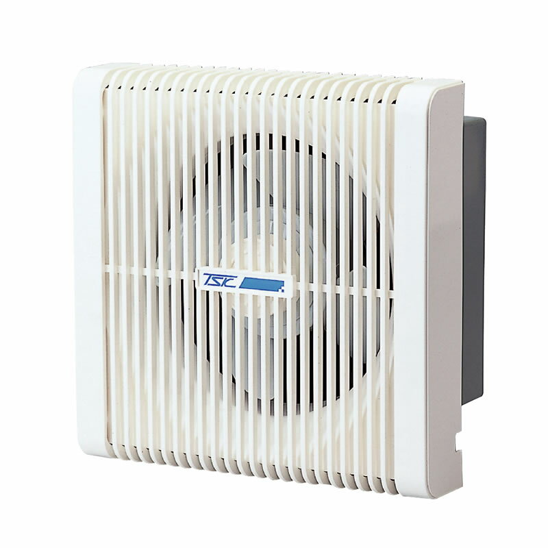 高須産業 居間用換気扇【TS-150W】壁面取付インテリアタイプ 連動式シャッター (排気) 引きひもスイッチ〔HI〕