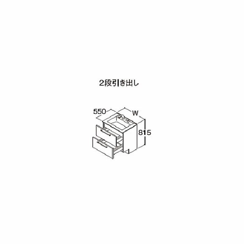 ###TOTO【LDSLA100BCGAS2】エスクアLS 洗面化粧台 PG2 センターボウルプラン 寒冷地 2段引き出し ドア枠回避なし 間口1000mm 受注約1週〔GD〕