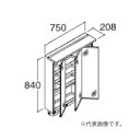 ###INAX/LIXIL 洗面化粧台 クレヴィ【MRA-753TXJU】ミラーキャビネット 3面鏡 LED照明(スリムLED) 全収納 間口750mm 全高1...
