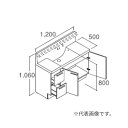 ###INAX/LIXIL 洗面化粧台 クレヴィ【RBH-1205JFYN-A】化粧台本体 ハイグレード 引出タイプ 寒冷地仕様 即湯タッチレス水栓 間口120...