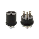 パナソニック 配線器具【WA1615】コードコネクタ(セット品) 接地2P 15A 250V ブラック