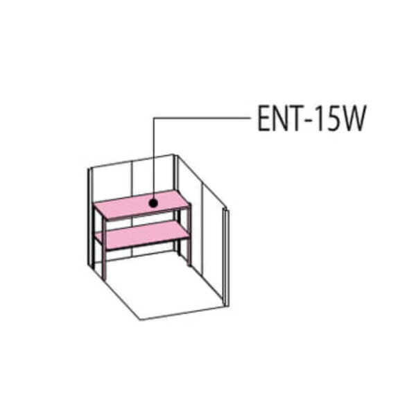 「物置本体と同時購入必須商品」###u.タクボ物置 【ENT-15W】オプション 背面棚 2段支柱付き 1