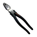 ∀フジ矢 【3300N-225】電工職人偏芯ペンチ ZERO BLACK 225mm (4952520030912)
