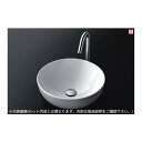 ###TOTO セット品番【LS705#NW1+TLG11305J】カウンター式洗面器 ベッセル式 ホワイト 台付シングル混合水栓(エコシングル) 壁排水金具(...