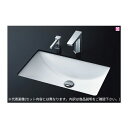 ###TOTO セット品番【L502+TLE25SS1A】カウンター式洗面器 ベッセル式 台付自動水栓(単水栓・AC100V) アクアオート 壁排水金具(Pトラ...