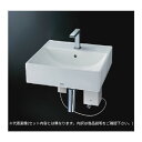 ###TOTO セット品番【L710C+TLE25SS1A】壁掛洗面器 カウンター一体型 台付自動水栓(単水栓・AC100V) アクアオート 床排水金具(ボトル...