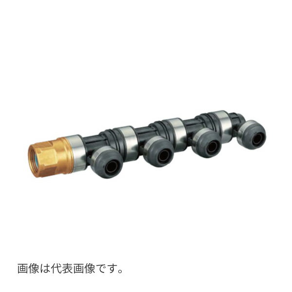 オンダ製作所 【WDH1A-2F09-S】ダブルロックジョイント インチ回転ヘッダー(管端コア内蔵) WDH1-2F型 PEX 接続口数(Rc1:1)(樹脂管16A:8) 連結数8 受注生産〔IE〕