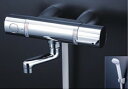 KVK 水栓金具【FTB100KKSR8T】浴室用水栓 サーモスタット式シャワー(スカートソケットタイプ) 80mmパイプ付〔HB〕