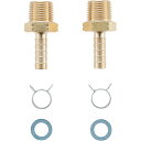 π三栄水栓/SANEI【T4215-42S-10A】ペアホース金具セット〔FA〕