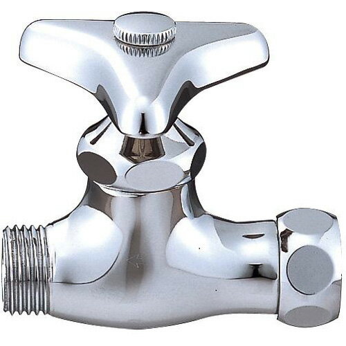 ∠三栄水栓/SANEI【V26A-13】ナット付化粧バルブ 共用形〔GA〕