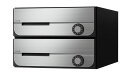 ####u.ナスタ/Nasta【KS-MB5002PU-2C】ポスト 前入前出 屋内タイプ シリンダー錠 戸数2 受注約1週