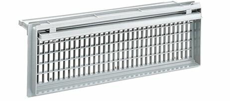 ▲●u.ナスタ/Nasta【KS-0312P-LG】床下換気口 樹脂 シャッタータイプ 保温材付 ライトグレー