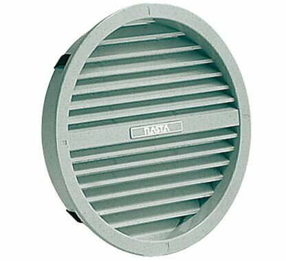 ▲●u.ナスタ/Nasta【KS-0384P-R1】床下換気口 樹脂 固定式(開放型) 石目調 シルバーグレー φ200