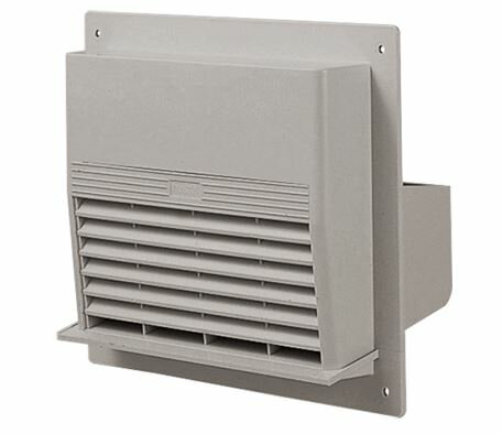 ▲●u.ナスタ/Nasta【KS-82P-CG】屋外換気口 樹脂 木枠留め用 壁面フラットタイプ 水切付 シャンパングレー