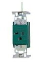 ###パナソニック 配線器具【WN1121G1】フルカラーホーム20A埋込アース付コンセント(125V)(接地リード線付)(緑) 受注約30日