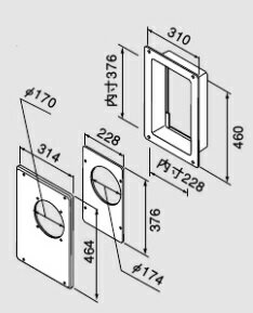 [RUX-A1613G(A) 13A] リンナイ ガス給湯専用機 16号 都市ガス 屋外据置型 リモコン別売