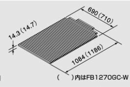 ♪ノーリツ バスイング（GTS)専用部材【0CTM111】シャッターフタ FB1170GC-W （1100mmタイプ用）