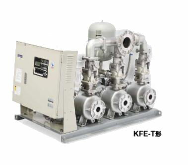 川本ポンプ【KFE50T5.5】KFE-T形 ポンパーKFE ステンレス製速度制御給水ユニット 3台ロータリー〔IG〕