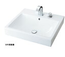###INAX/LIXIL 角形洗面器 ベッセル式【YL-A536JYNB(C)】(スクエアタイプ) 寒冷地 シングルレバー混合水栓セパレートタイプ 床排水(S...