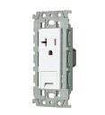 パナソニック 配線器具【WTL193149W】(セラミックホワイト) アドバンスシリーズ 15A・20A兼用埋込アースターミナル付接地コンセント(絶縁枠付)