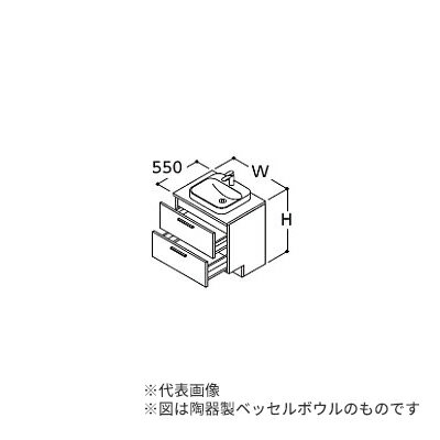 ###TOTO【LDSZB090BCGNC1】洗面化粧台 ドレーナ ライトウッドN 2段引き出し ミドルクラス 陶器製広ふかボウル 回避なし 一般地 間口900 受注約1週