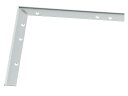 ####u.アシスト/Assist 【20-412LS51】床金物 出隅 パスタライン アルミ製 シルバー 小頭用穴あけ加工済み 200×200mm