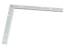 ####u.アシスト/Assist 【20-413LS52】床金物 入隅 パスタライン アルミ製 シルバー 小頭用穴あけ加工済み 200×200mm