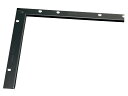 ####u.アシスト/Assist 【20-4132LBL52】床金物 入隅 パスタライン アルミ製 ブラック 小頭用穴あけ加工済み 200×200mm