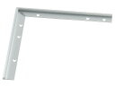 ####u.アシスト/Assist 【20-4143LS51】床金物 出隅 パスタライン アルミ製 シルバー 小頭用穴あけ加工済み 200×200mm