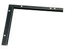 ####u.アシスト/Assist 【20-4143LBL52】床金物 入隅 パスタライン アルミ製 ブラック 小頭用穴あけ加工済み 200×200mm