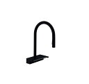 ###ハンスグローエ 【73837674】マットブラック アクノセレクト M81 シングルレバーキッチン混合水栓 引出式 170 3ジェット(シャワー切替) 受...
