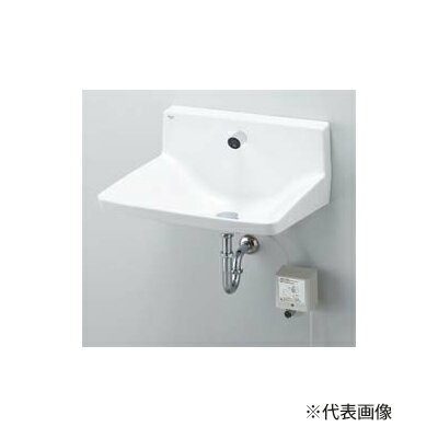 ####INAX/LIXIL【L-A955KME】ハイバックガード洗面器 Lサイズ 壁給水 自動水栓(混合水栓) 水石けん供給栓なし 排水金具別売〔IB〕