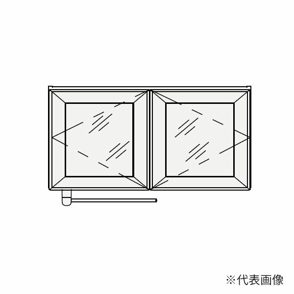 ###クリナップ 【SRMA90】周辺収納 S(エス) 洗濯機用ミドルキャビネット シースルー扉 間口90cm〔GB〕 1