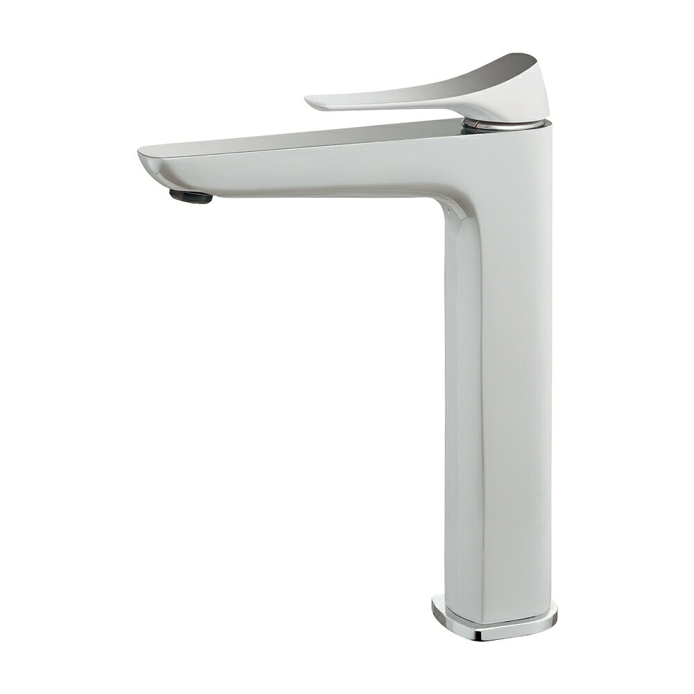 カクダイ 【183-308】シングルレバー混合栓(トール) ホワイト〔GB〕