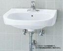 ###INAX/LIXIL セット品番【L-176UAN/BW1+AM-300TC】ピュアホワイト そで無大形洗面器 壁付式 自動水栓 壁給水・床排水(Sトラッ...