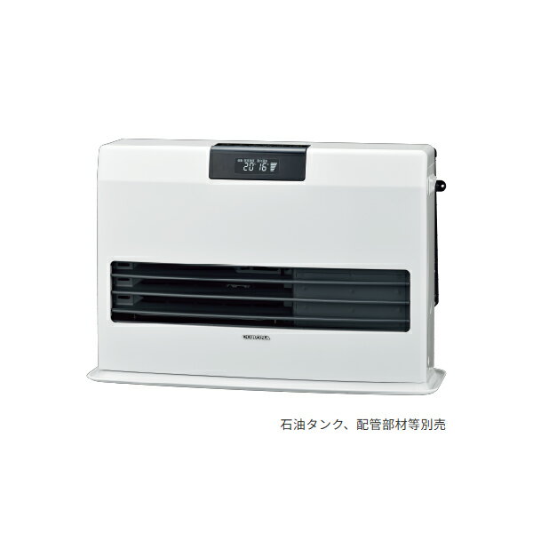 ●コロナ 暖房機器【FF-WG40SK(W)】ナチュラルホワイト FF式温風ヒーター WGシリーズ ビルトインタイプ ガス化式 主に11畳用 別置タンク式(石油タンク別売)