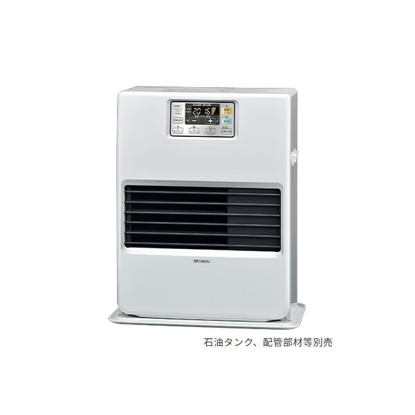 ●コロナ 暖房機器【FF-VG52SK(W)】ナチュラルホワイト FF式温風ヒーター VGシリーズ ビルトインタイプ ガス化式 主に14畳用 別置タンク式(石油タンク別売)