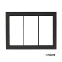 β神保電器 配線器具【QWP-3-BK】スイッチプレート 3連用 スリムスクエアBLACK J・WIDE SLIM(Jワイドスリム)