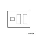 β神保電器 配線器具【QWD-133-BK】2ピースコンセントプレート(QWDシリーズ)BK色 3連用 スリムスクエアBLACK J・WIDE SLIM(Jワイ...