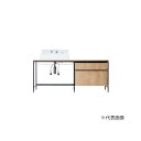 ###INAX/LIXIL 【FLEKF-165E5YR(BS)-A】ランドリープラス カウンタータイプ(洗面器セット付)ボウル片寄せ 床排水 ボトルSトラップ...