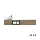 ☆QUOカード500円付☆π●INAX/LIXIL キャパシア【YN-ALREDEKXHCX】ベッセル型 丸形手洗器 カウンター奥行160 フロートキャビネットプラン 右仕様 壁給水・壁排水〔HH.F〕